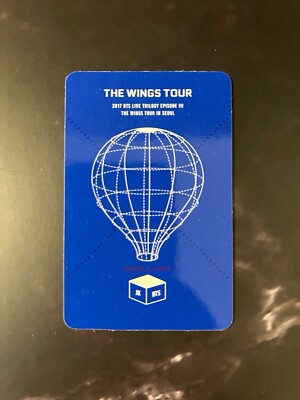 BTS OFFICIAL THE WINGS TOUR IN SEOUL DVD JUNGKOOK PHOTOCARD ONLY