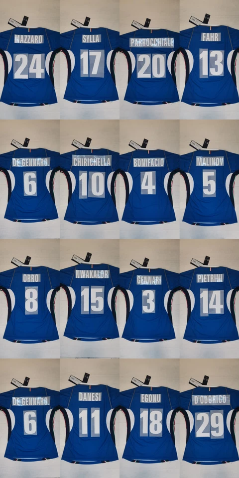 4800/624 ERREA FIPAV MAGLIA PALLAVOLO ITALIA DONNA PERSONALIZZATA NOME NUMERO
