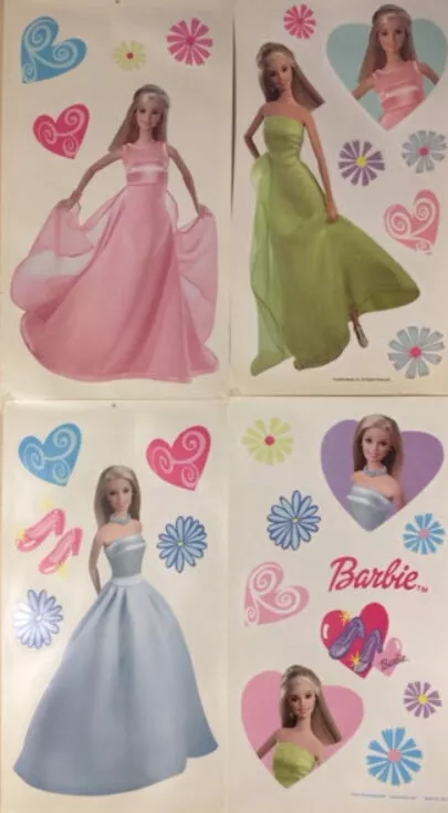 Barbie doll deals wall stickers