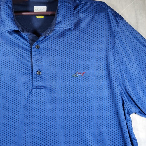 Greg Norman Play Dry Men’s Golf Shirt Polo Blue Size Large - Picture 2 of 10