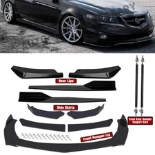 For Acura ILX TLX TSX Front Rear Bumper Lip Spoiler Splitter Body Kit Side Skirt