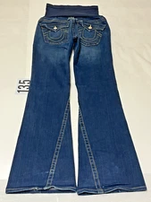 True Religion Womens A Pea In The Pod Maternity Becky Boot Cut Jeans Made In USA