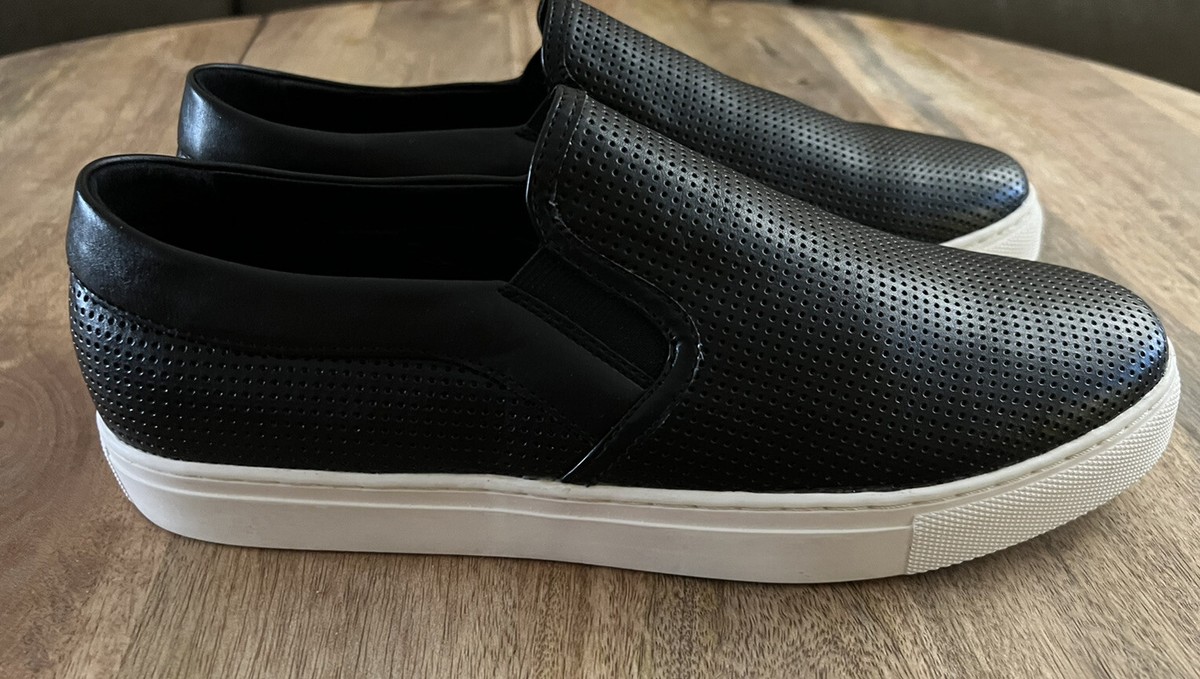 NEW!! SL By Supply Lab Riley Black Leather Casual Slip On  display picture 2