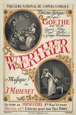 Opera Theater Stage Goethe Werther Music Paris Vintage Poster Repro FREE S/H