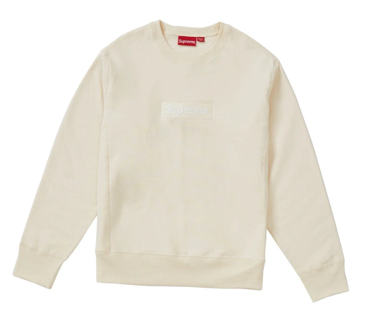 Logo Supreme Box col rond moyen naturel FW18 occasion
