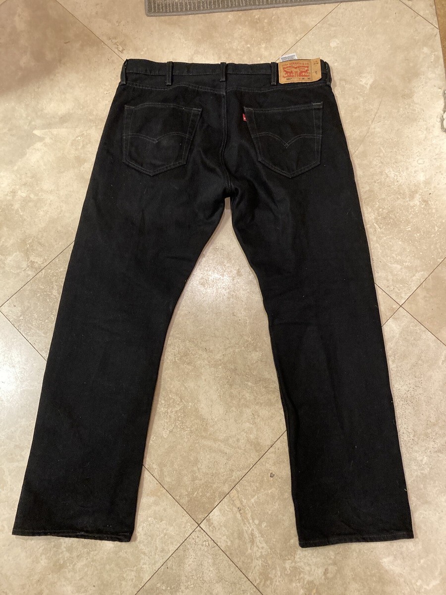 Men's Black 501 Levi's Levi 38 X 30 New Free Shipping | eBay