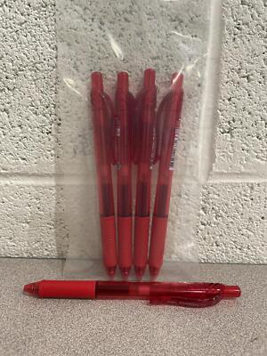 Pentel ENERGEL-X 0.5 Retractable Gel Roller RED Barrel & Ink BLN105 Pack Of 5