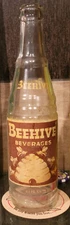1930/40S BEEHIVE BEVERAGES SODA POP ACL BOTTLE BRIGHAM CITY UTAH