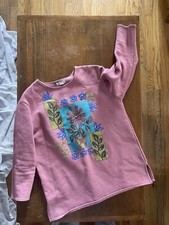 Vintage Pink Spring Pullover Sweatshirt GrandmaCore Gardening Easter 90s