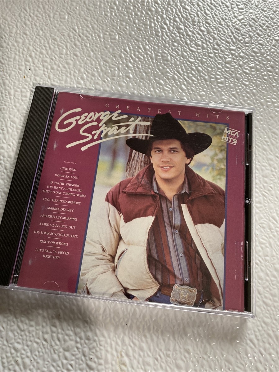 Greatest Hits by George Strait (CD, 1990) Unwound Marina Del