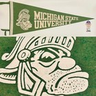 1960’s Vintage Michigan St State Spartans College University Pennant 12x30 — photo 1