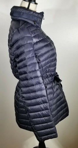 Michael by Michael Kors Drawstring-Waist Padded Jacket, Navy, Women's Size Large - Picture 2 of 8