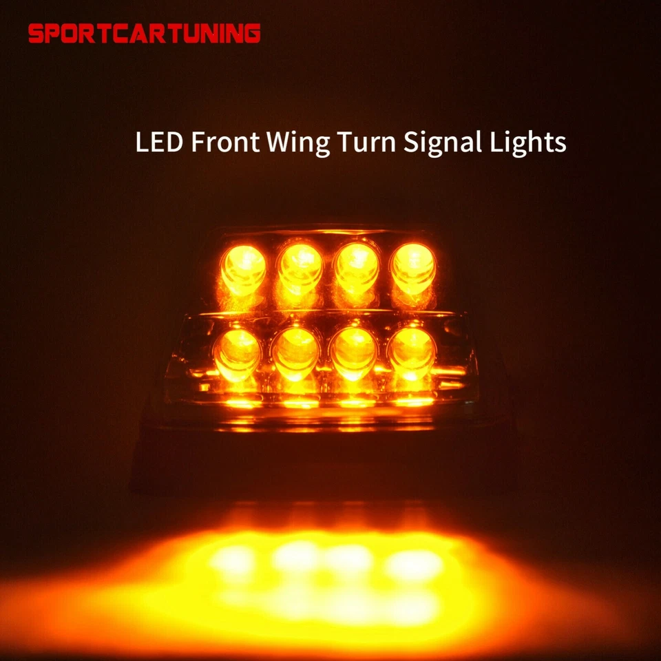 For 90-18 Mercedes W463 G-Class G55 G500 G550 LED Corner Lamp Turn Signal Lights Foto 2 de 4