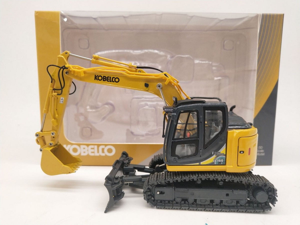 ROS 1/50 KOBELCO ED160BR-5 Ultra Small Round Excavator Yellow