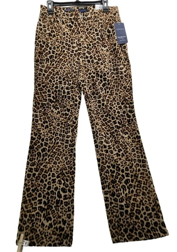 Charter Club Straight leg Seeing Red velvet Sedona dust Size 8    P079