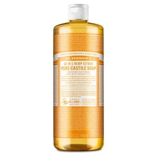 Dr Bronner's Organic Fair Trade Pure Castile Soap 32 Fl Oz All Purpose Cleaner