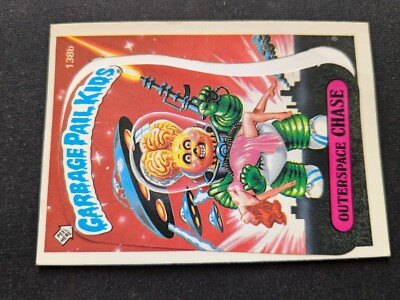 1986 Topps Garbage Pail Kid Sticker # 138b Outerspace Chase (VG