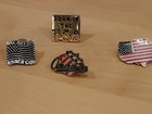 Four Patriotic Pins. "One Nation Under God"  "Born in the USA" Americans, Flag — photo 1