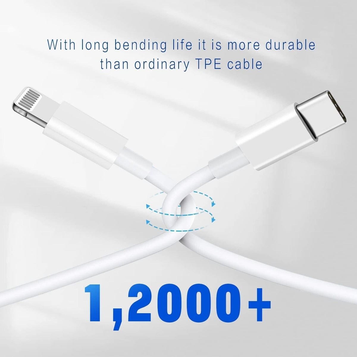 Fast Charger Usb C 10FT/6FT Foldable Dual Port Fast Charger, 2Pack PD 20W USB C Wall Charger Block With 4Pack Lightning Cable For IPhone 14 13 12 11 Pro Max Mini/iPad In - Foto 10