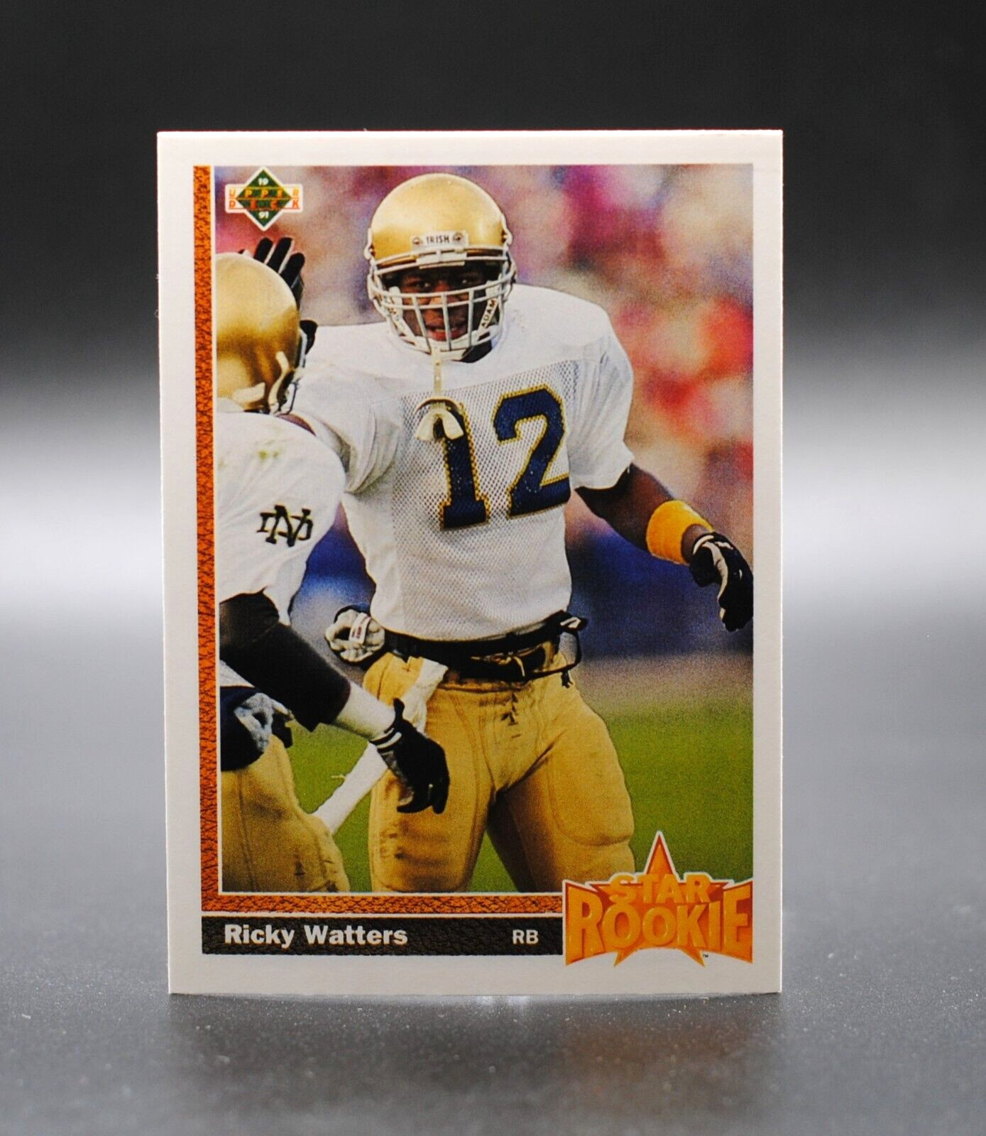 1991 Upper Deck RICKY WATTERS Star Rookie Card #9 Notre Dame San Francisco 49ers