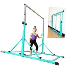 MARFULA Gymnastic Bar for Kid and Teenage Ages 3-25, 5 FT / 8 Teal(5 Ft Base)