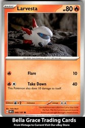 Larvesta 040/197 Common Obsidian Flames Yuka Morii
