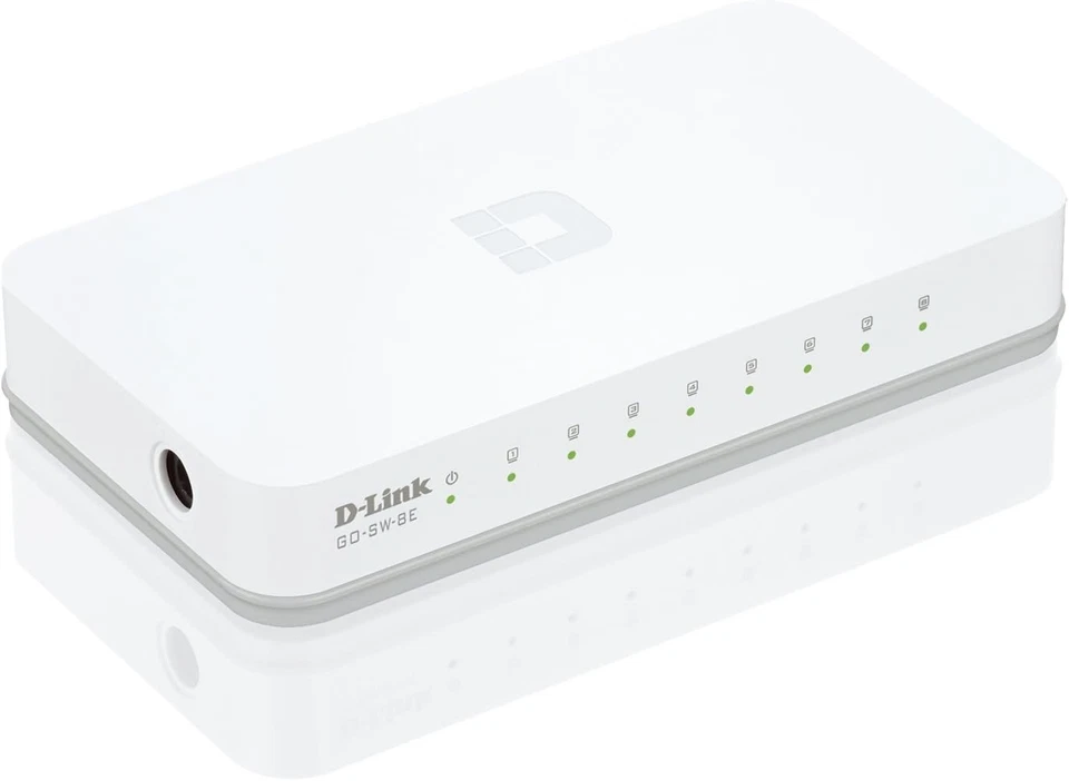 D-Link GO-SW-8E 8-Port Fast Ethernet Easy Desktop Switch - Image 3 of 4