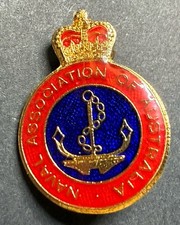 Naval Assoc Australia Badge Pin AJ Parkes