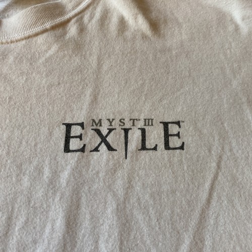 MYST III Exile PlayStation 2 Game Promo Tee Shirt Computer Video Game Size XL - Picture 2 of 7