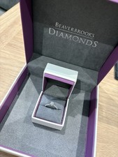 Beaverbrooks 18ct White Gold Oval Diamond Engagement Ring 0.50ct