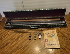 Vintage Sanko Tokyo Japan Knitting Machine W/ Case & Paperwork 