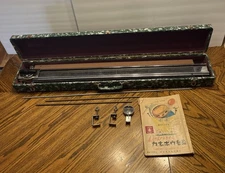 Vintage Sanko Tokyo Japan Knitting Machine W/ Case & Paperwork 