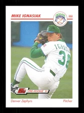 1991 Line Drive AAA Denver Zephyrs 142 Mike Ignasiak BXCP30