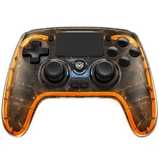 Wireless Controller for PS4, Hall Effect Joysticks Triggers, Transparent Control