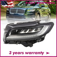 LED Headlight Left For 2019 2020 2021 Lincoln Nautilus Driver W/O Adaptive AFS