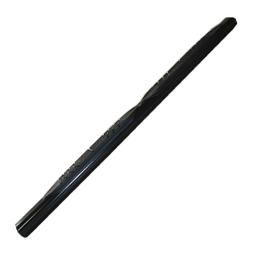 Black 4in Oval Straight w/2 Pads Step Nerf Bar for 97-04 Ford F-150/250/350 Ext - Image 2 of 4