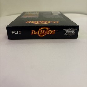Dr. Chaos NES 1988 Full Box, Cartridge, Manual Nintendo 8 Bit CIB Cartridge
