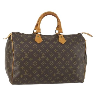 LOUIS VUITTON Monogram Speedy 35 Hand Bag M41524 LV Auth 161894