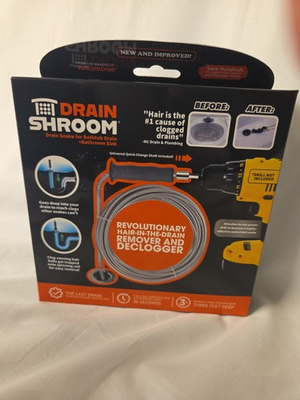 #ad DrainShroom® Revolutionary Drain Snake Auger Clog Remover Cleaner by TubShroom $14.99