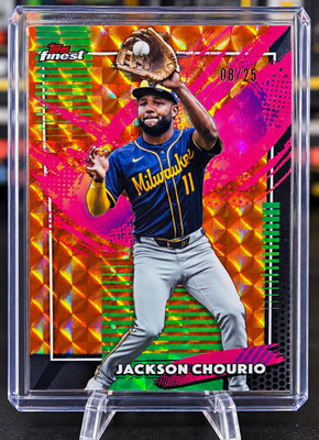 Topps 2025 Finest Major League Performance Jackson Chourio #248 Brewers 08/25