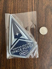 U.S. SPACE FORCE - HEADQUARTERS, SERVICE .... VINYL PATCH IN WRAPPER  ... MINT!