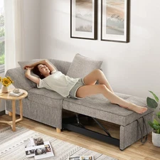 4-in-1 Sleeper Sofa Couch Loveseat Convertible Multifuncitional Sleeper Sofa Bed
