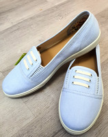 Brand New with tags Hotter Canvas Slip-On Shoes  UK 7 EU 40 flat pumps