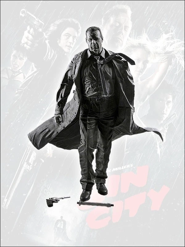 Sin City - Figurine sonore de John Hartigan (Bruce Willis) - 45 cm - Photo 3/3