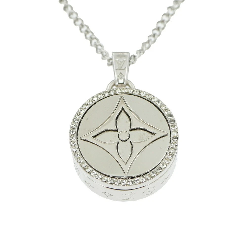 LOUIS VUITTON（LV） Collana LOUIS VUITTON fiore ritorto M00916 colore argento ciondolo accessori Rh