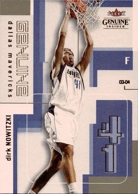 Dirk Nowitzki - 2003-04 Fleer Genuine Insider Basketball #45