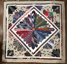New Homemade Quilt 67 x 67 with Neck Ties- Machine Quilted-Excellent condition