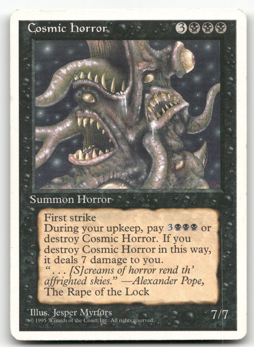 Cosmic Horror (MP) Fourth Edition 4ED Magic MTG
