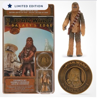 2026 Disney Parks Star Wars Galaxy s Edge Comic Coin Figure Chewbacca LE 5500