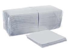 TOP Pr&auml;geservietten Papier Servietten wei&szlig; 1-lagig 33x33cm 1/4 Falz Serviette